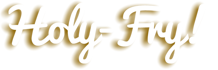 Holy-Fry Logo with Fried Onion Ring Halo